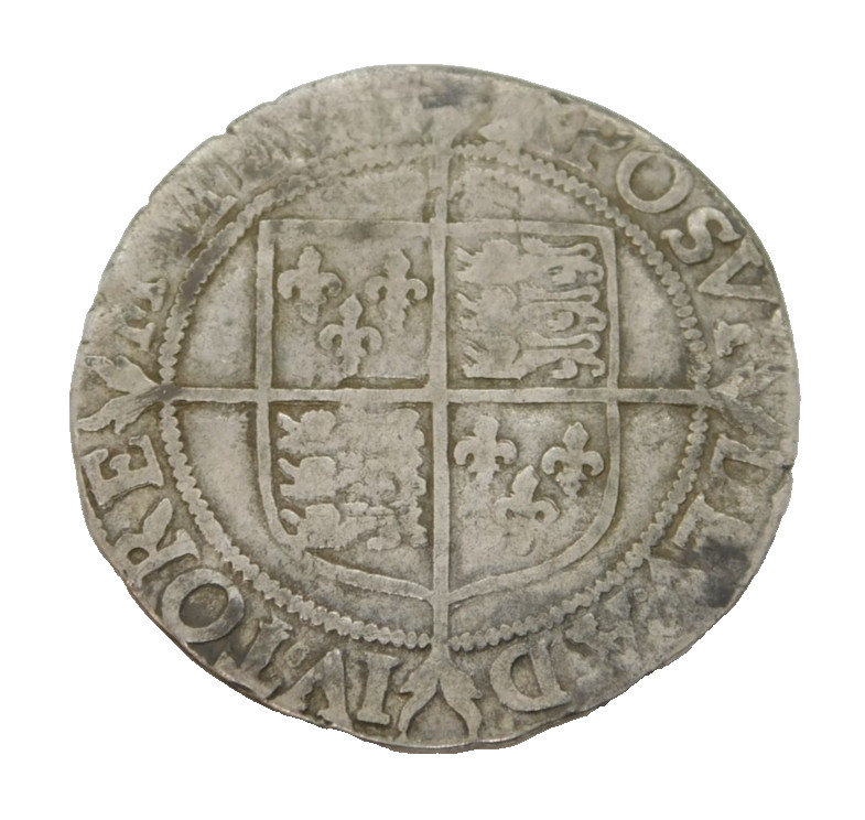Queen Elizabeth I 5th Issue Shilling Coin 'ELIZAB M.M BELL' 1583-83 Antique