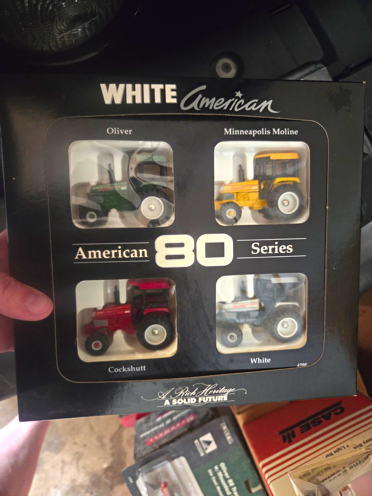 Ertl White American 80 Series Tractor Set 1990 1:64 Diecast Unopened Box 4286