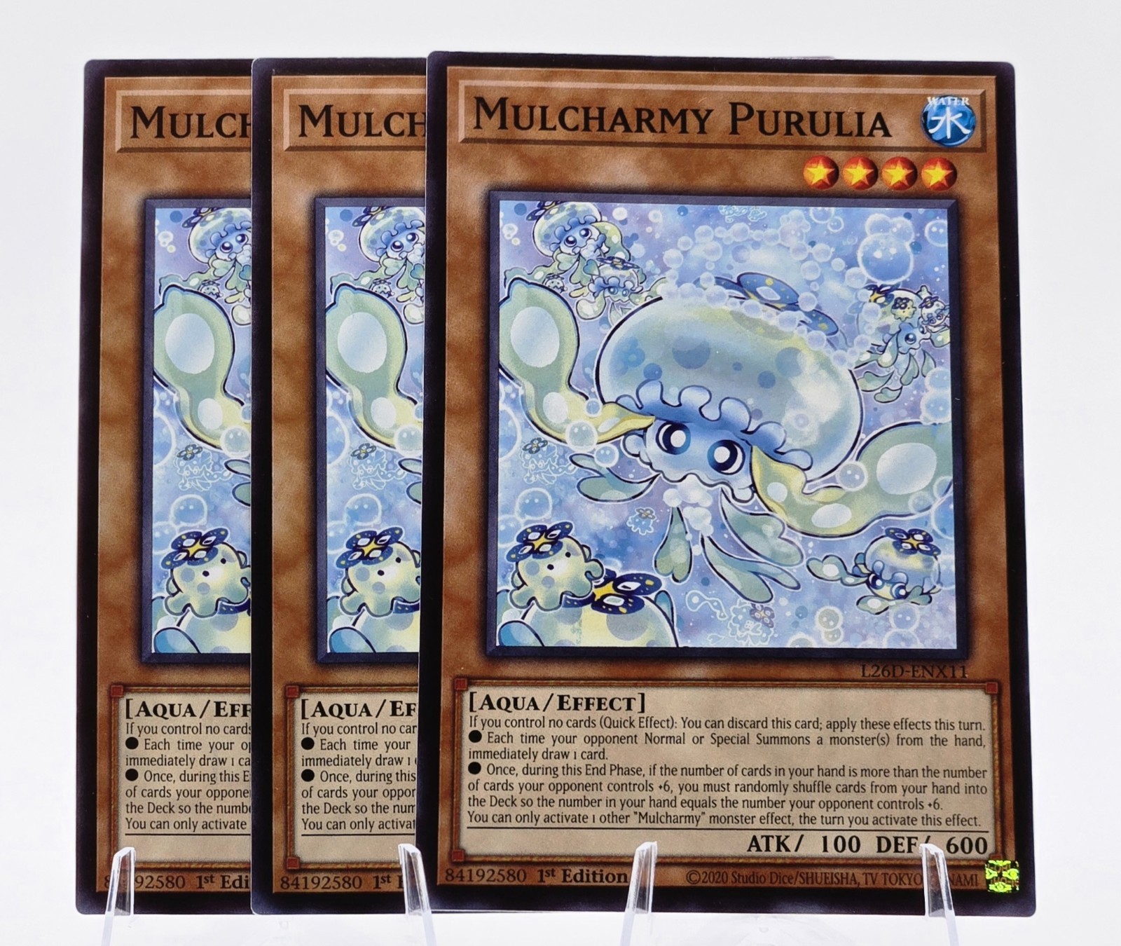 3x Mulcharmy Purulia L26D-ENX11 (Common) 1st Ed - NM  - Yu-Gi-Oh