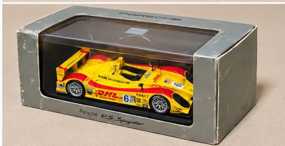 Porsche RS Spyder #6 DHL 1:43 Minichamps Porsche Design Driver’s Selection Dieca