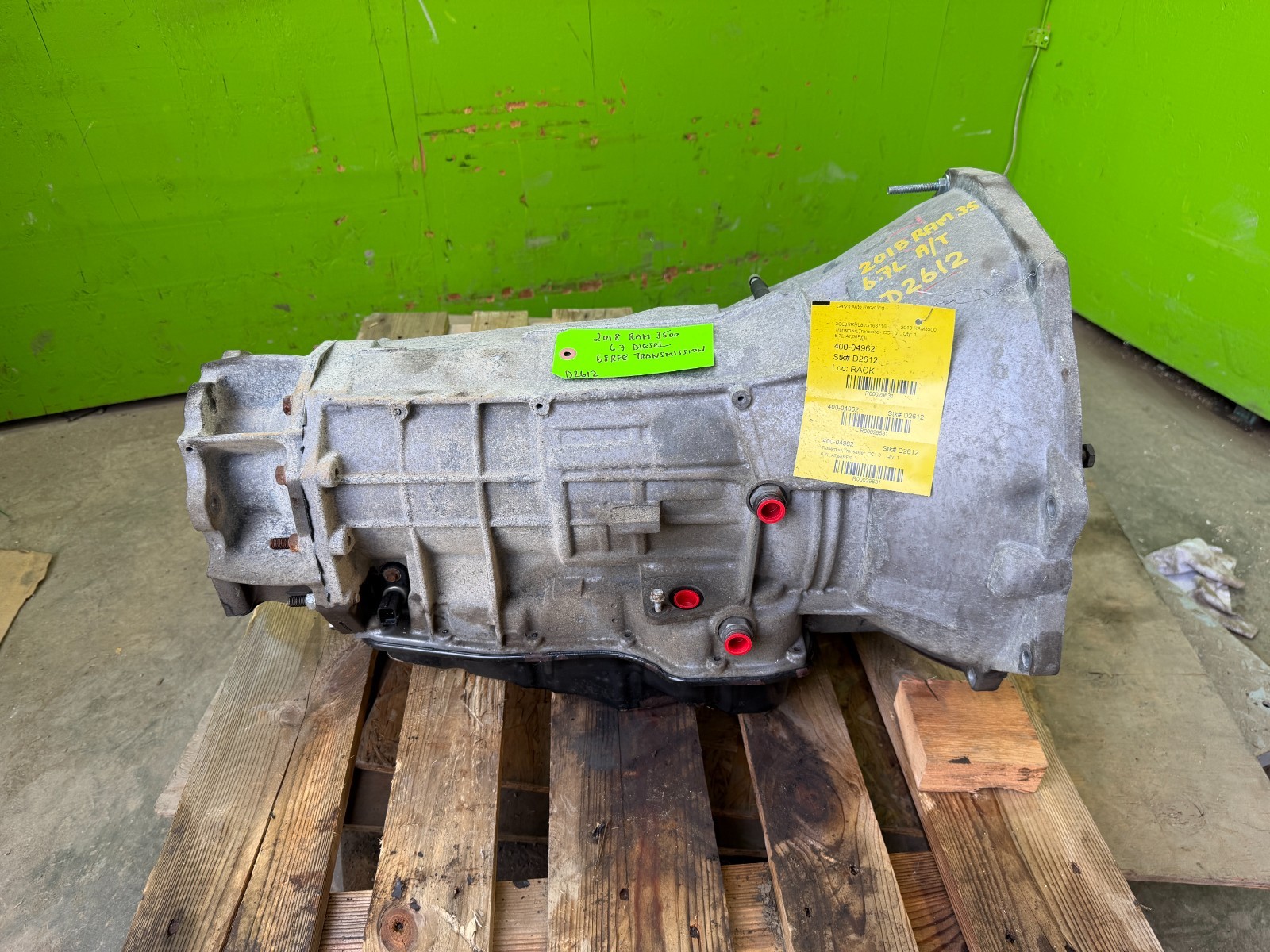 11-18 DODGE RAM 2500 3500 6.7 CUMMINS 68RFE AUTOMATIC TRANSMISSION 4X4 P52119703