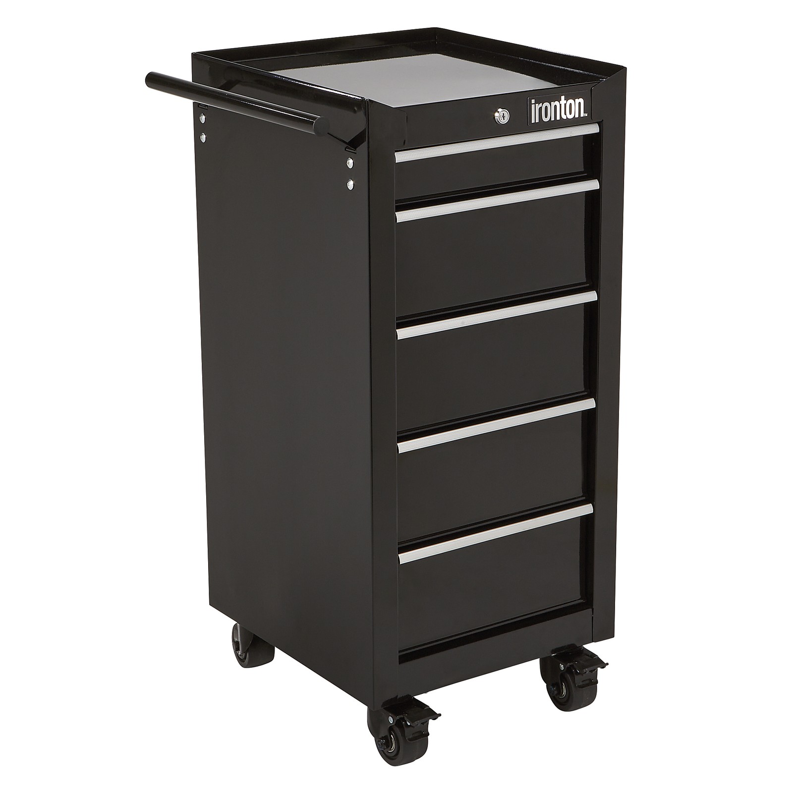 Ironton 5-Drawer Rolling Cabinet, 17in., 75-Lb. Capacity, Steel Construction Ironton 5-Drawer Rolling Cabinet, 17in., 75-Lb. Capacity, Steel Construction
