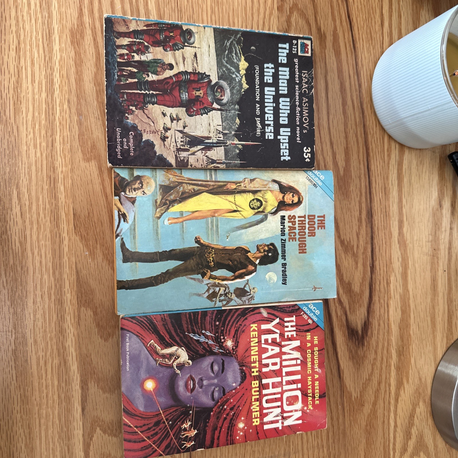 Ace Double Sci-Fi Lot, Isaac Asimov, Bulmer, Bradley, Vintage, 3 Books