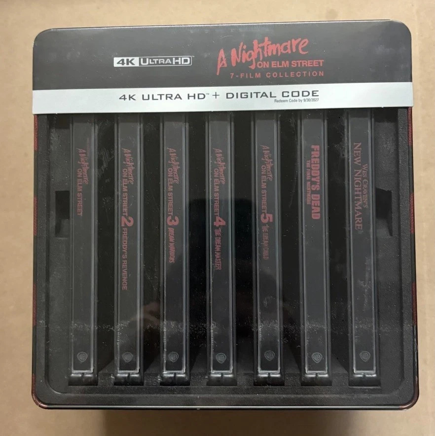 A Nightmare On Elm Street 7-Film Collection 4K Steelbook Library Case ✅🔥