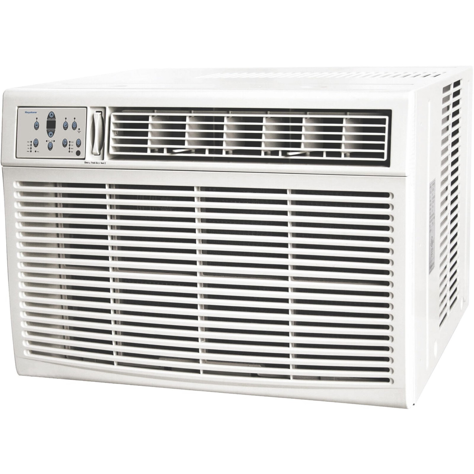 Keystone 23,200 BTU Window Air Conditioner with 16,000 BTU Supplemental Heat ...