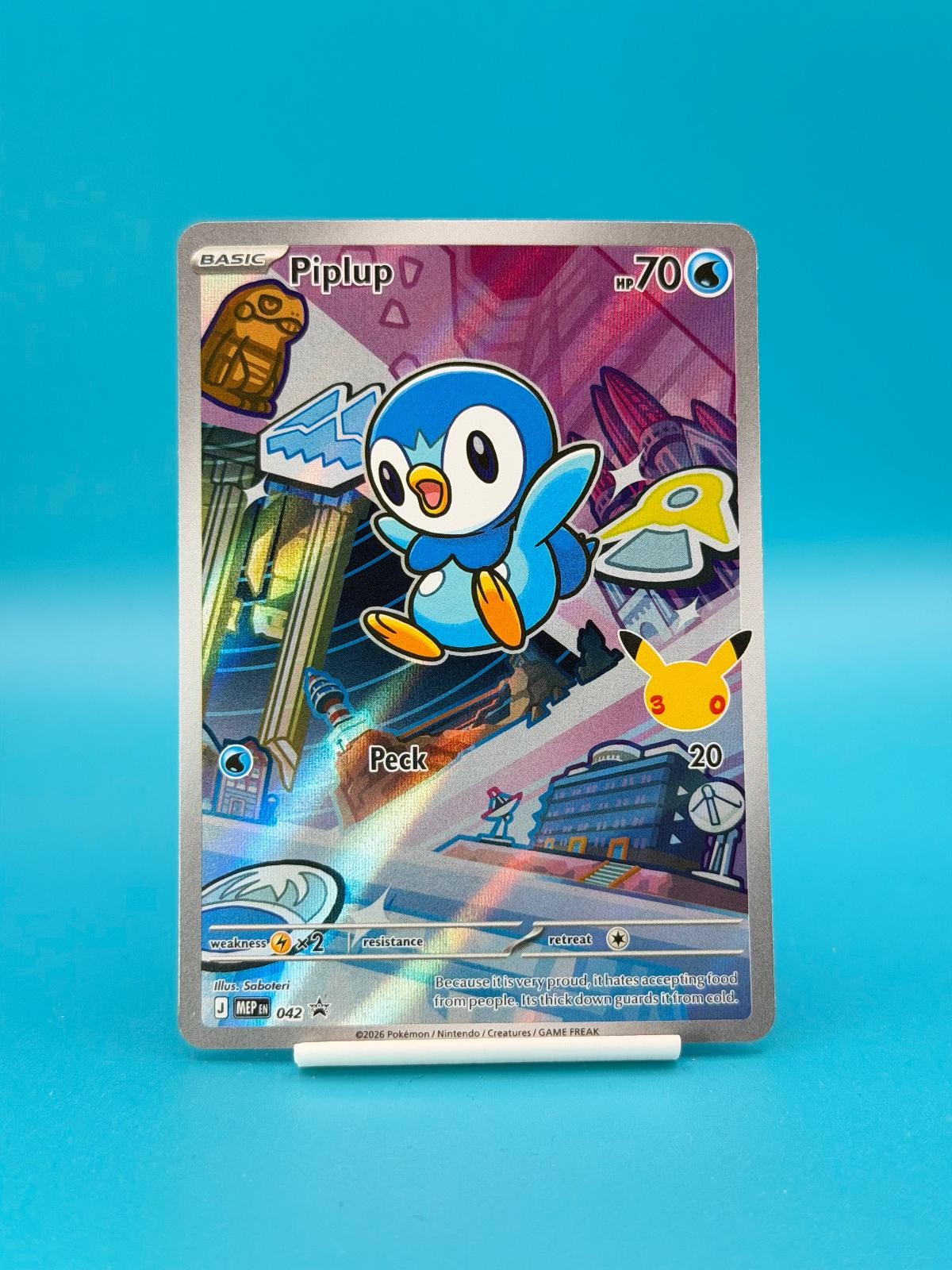 Piplup 042 Holo Promo ME: Mega Evolution Promo Pokemon Near Mint Piplup 042 Holo Promo ME: Mega Evolution Promo Pokemon Near Mint
