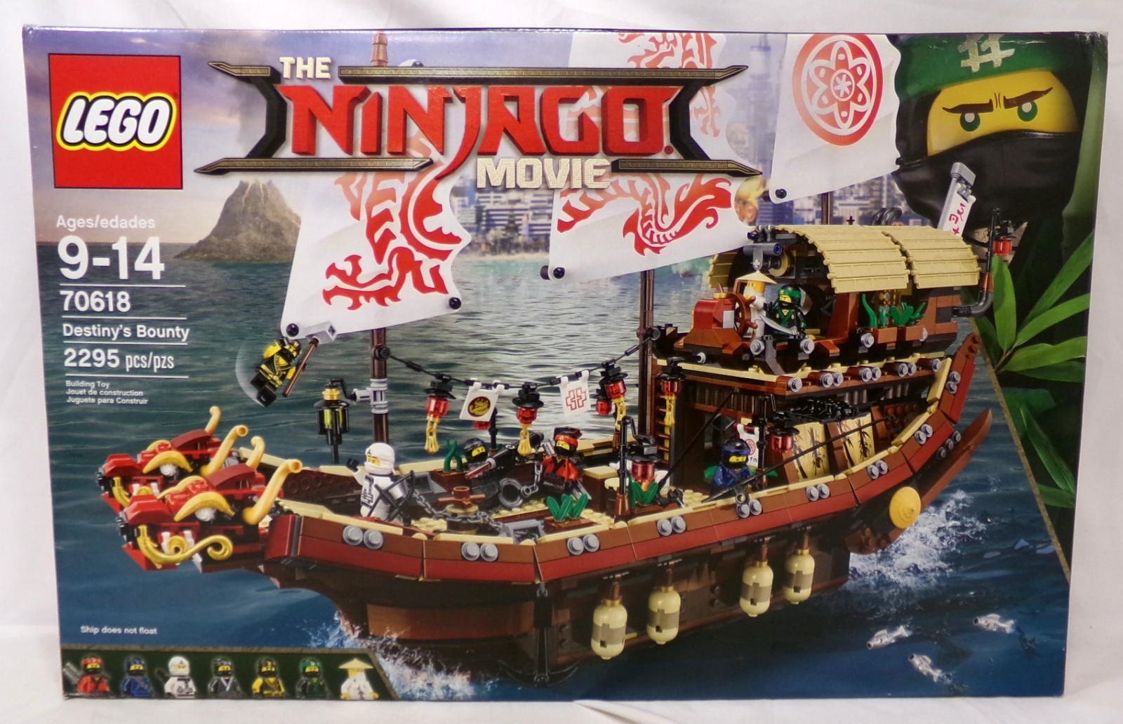 LEGO The Ninjago Movie 70618 Destiny's Bounty Set 2295 Pieces New Sealed