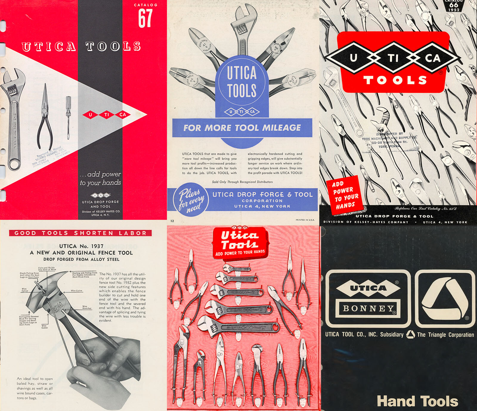 Utica Tools ~ Vintage Catalogs **Digital Scans** PDF ~ 1909-1977 Hand Tools