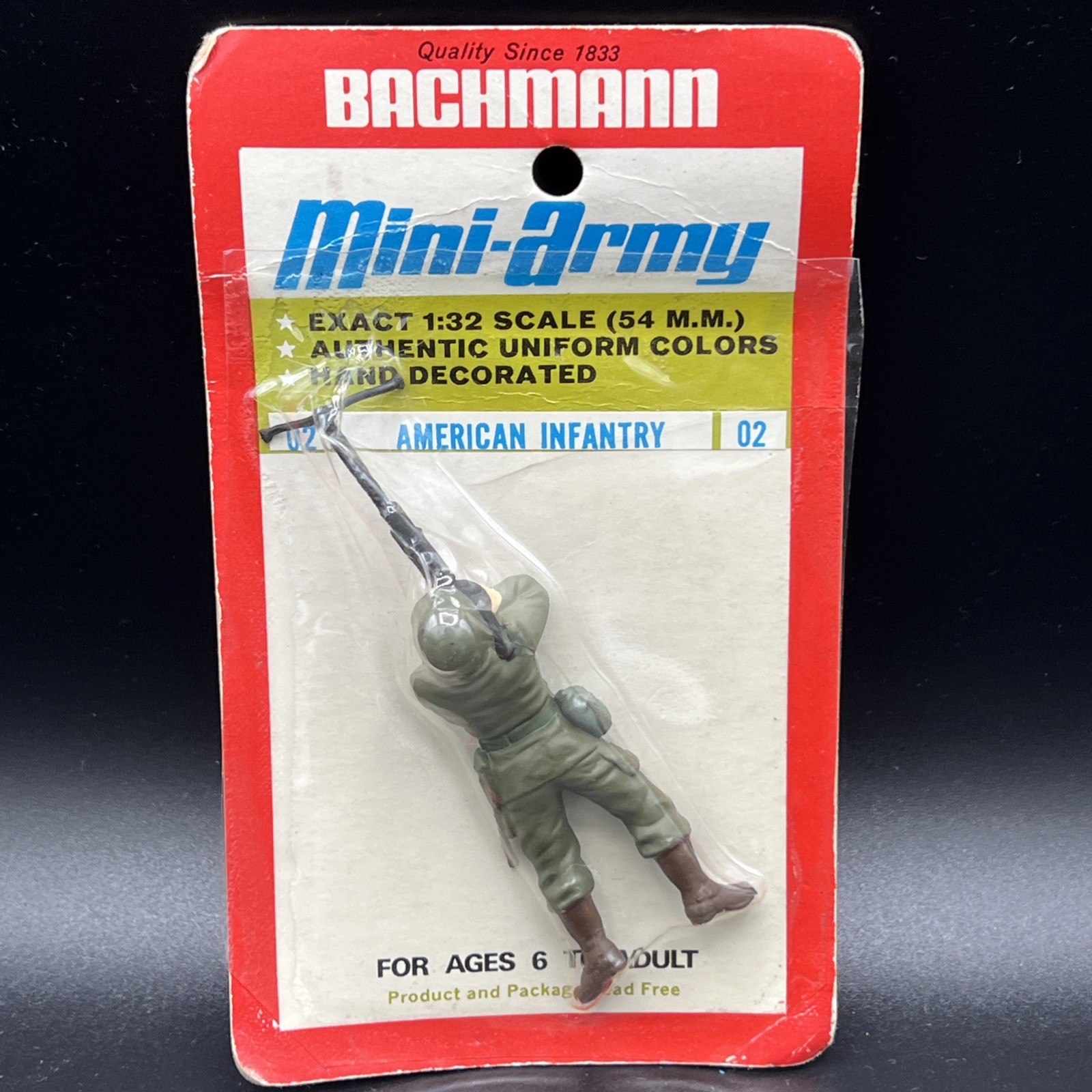 Bachmann 02 AMERICAN INFANTRY 1/32 Mini Army Figure
