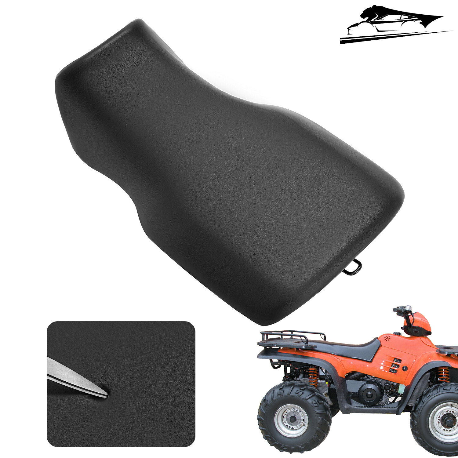 Complete Seat Assembly Black For Polaris Sportsman 500 1996 - 2004 Replacement