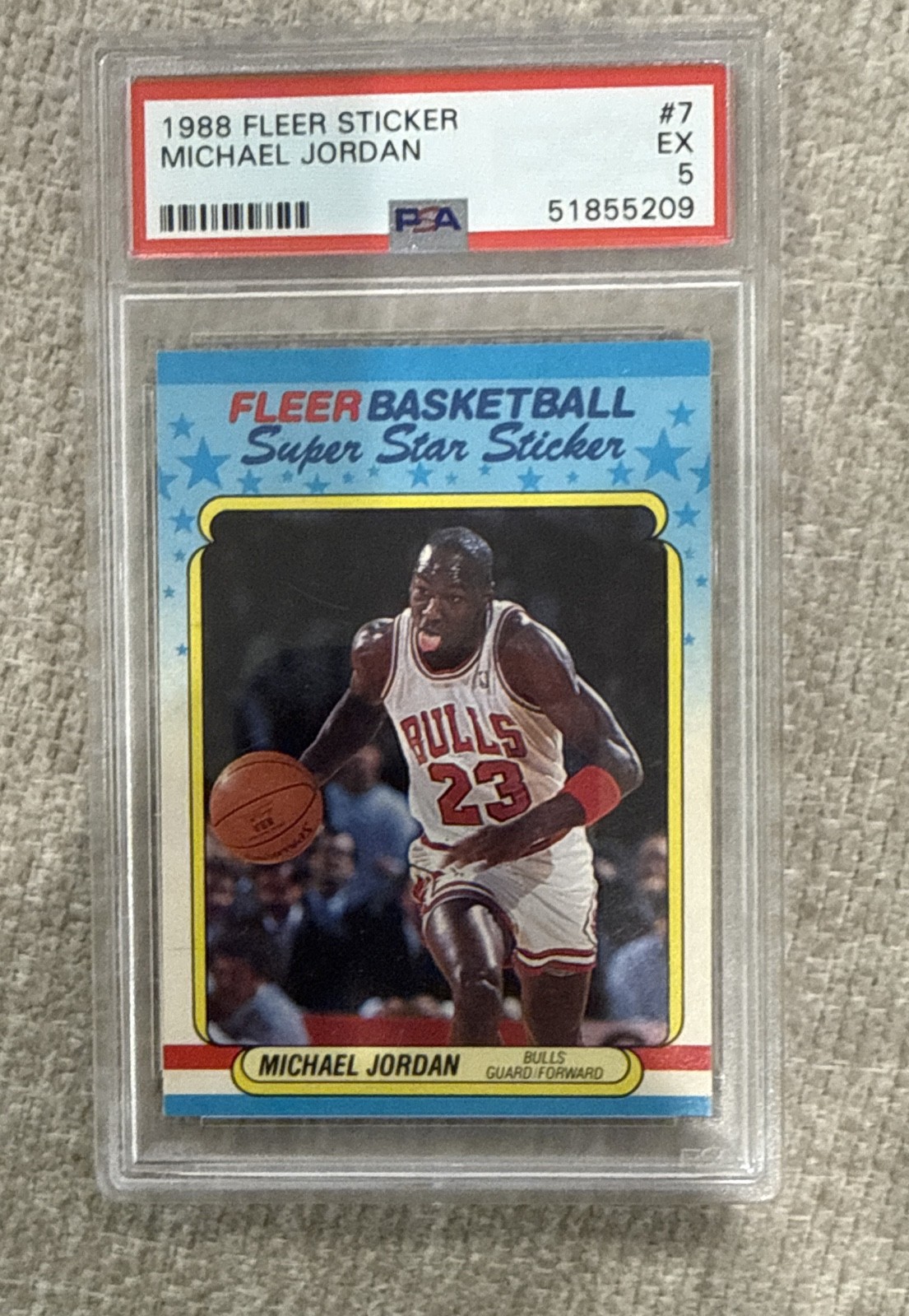 1988-89 Fleer Superstar Sticker - Michael Jordan #7
