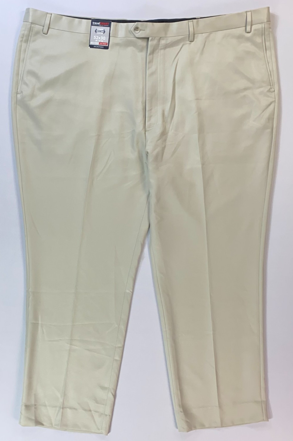 Men\'s TravelSmart Roundtree & Yorke BIG MAN Flat Front Microfiber Pants