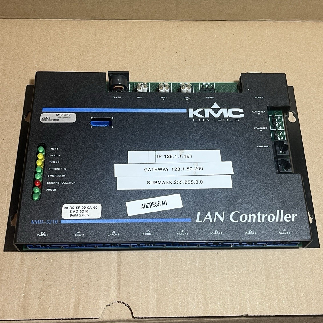 KMC Controls KMD-5210 LAN Controller Building Automation Module, 24V, 1A KMC Controls KMD-5210 LAN Controller Building Automation Module, 24V, 1A