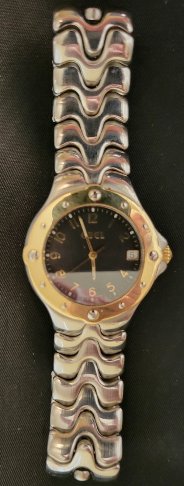 EBEL SPORT WAVE TWO TONE GOLD & STEEL BLACK DIAL E6187631  UEC $$$$$$$$$$$$$$$$$