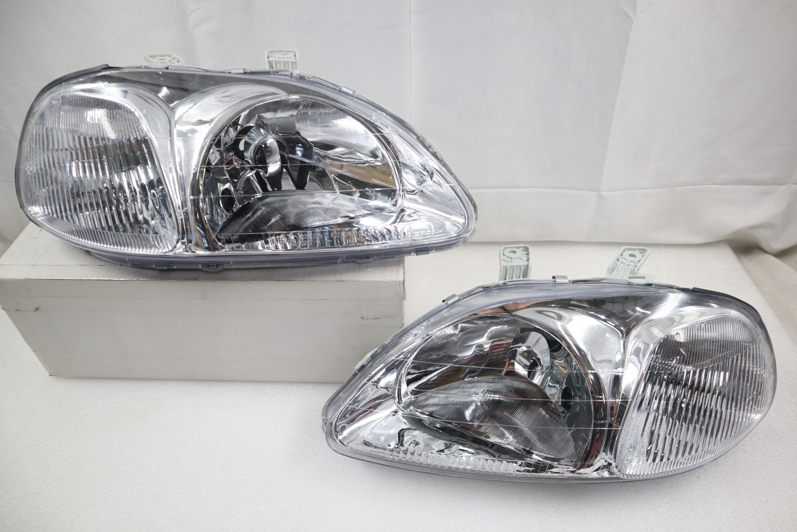 For 1996-1998 Honda Civic Type R Style EK9 EK4 EM1 JDM Clear Headlights CTR Si
