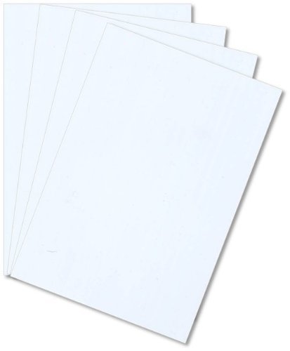 White Polystyrene Plastic Sheet - 0.020\