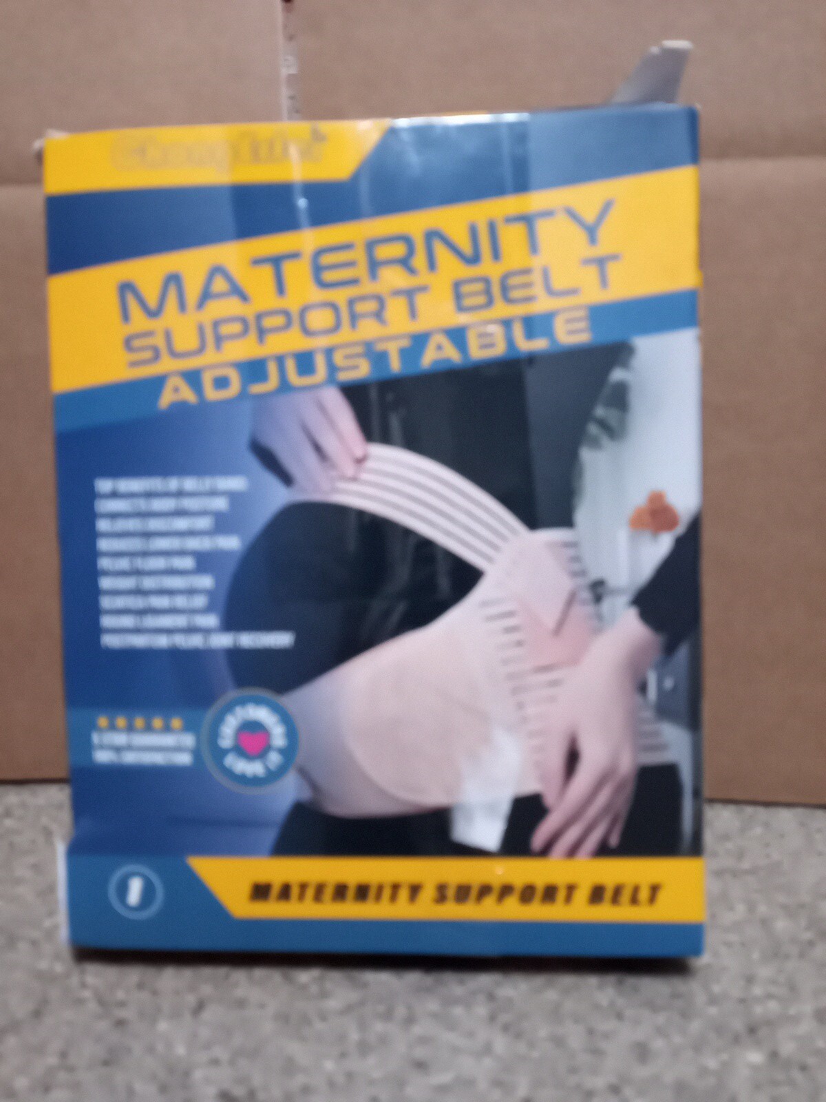 ChongErfei Maternity Support Belt - Adjustable XL BLACK
