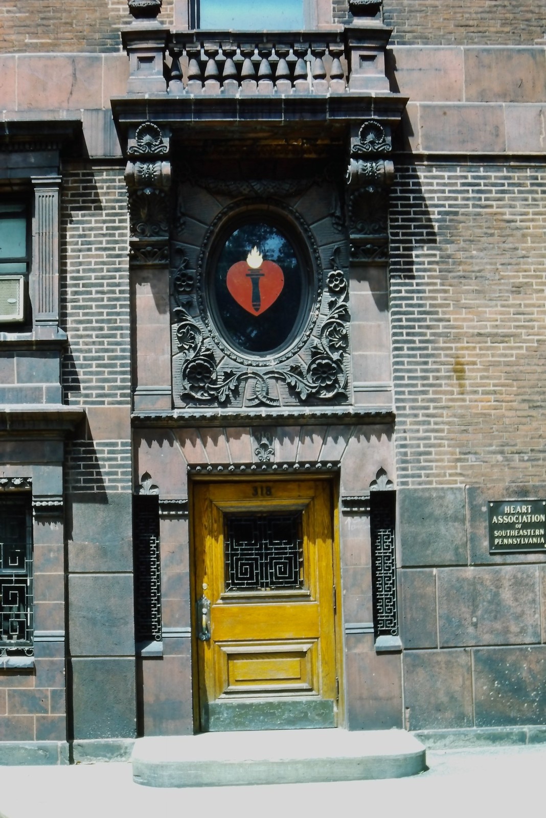 c1970\'s 35mm Slide Heart Association Southeastern Pennsylvania Building Doorway