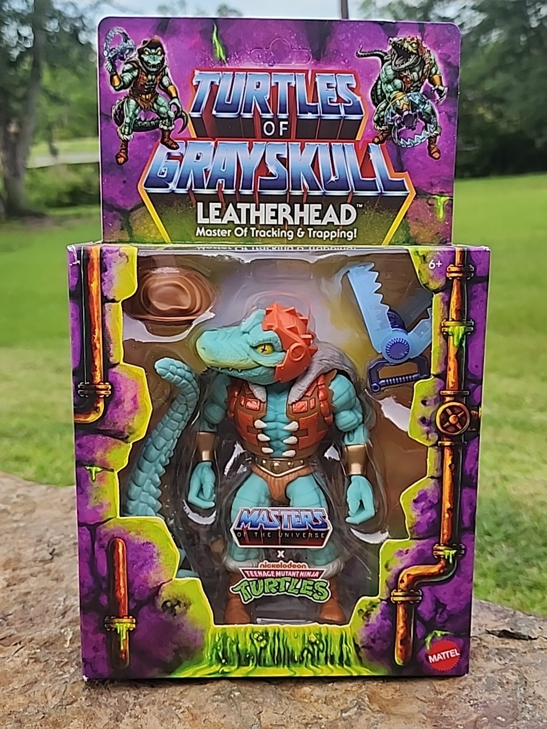 MOTU Masters Of The Universe Turtles of Grayskull LEATHERHEAD Action Figure 