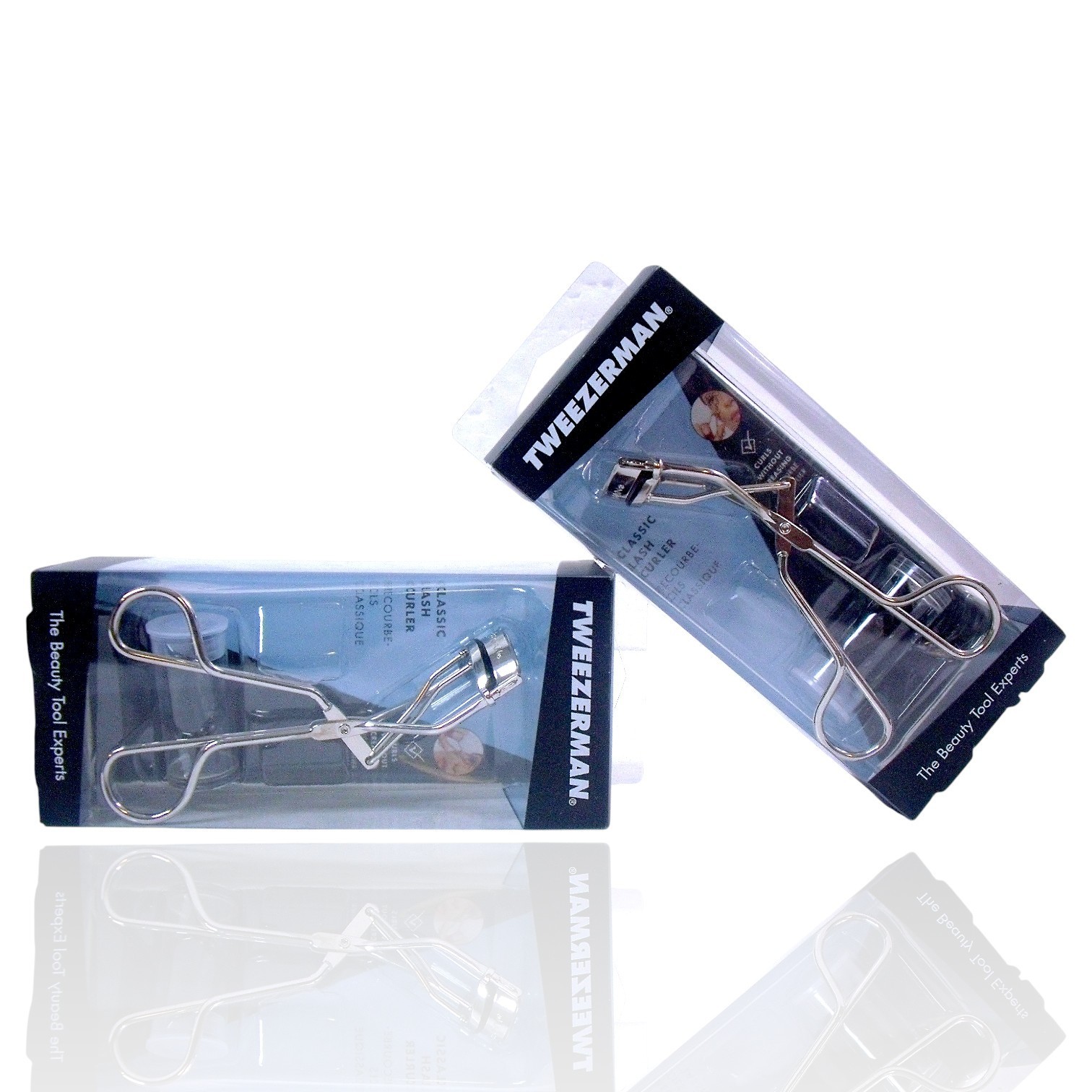 (Lot of 2) Tweezerman Classic Lash Curler Silver 1034-R w/ Replacement Pads, New (Lot of 2) Tweezerman Classic Lash Curler Silver 1034-R w/ Replacement Pads, New