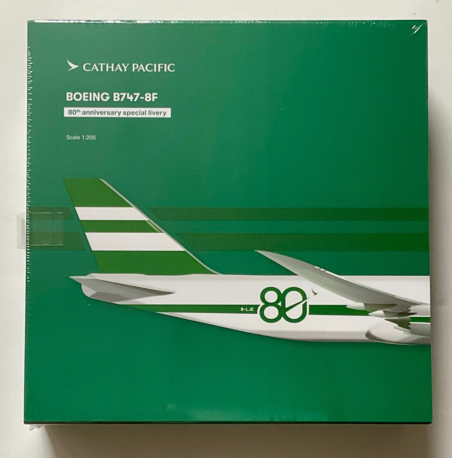 1/200 CATHAY PACIFIC BOEING 747-8F 80TH ANNIVERSARY SPECIAL LIVERY - SEALED 1/200 CATHAY PACIFIC BOEING 747-8F 80TH ANNIVERSARY SPECIAL LIVERY - SEALED