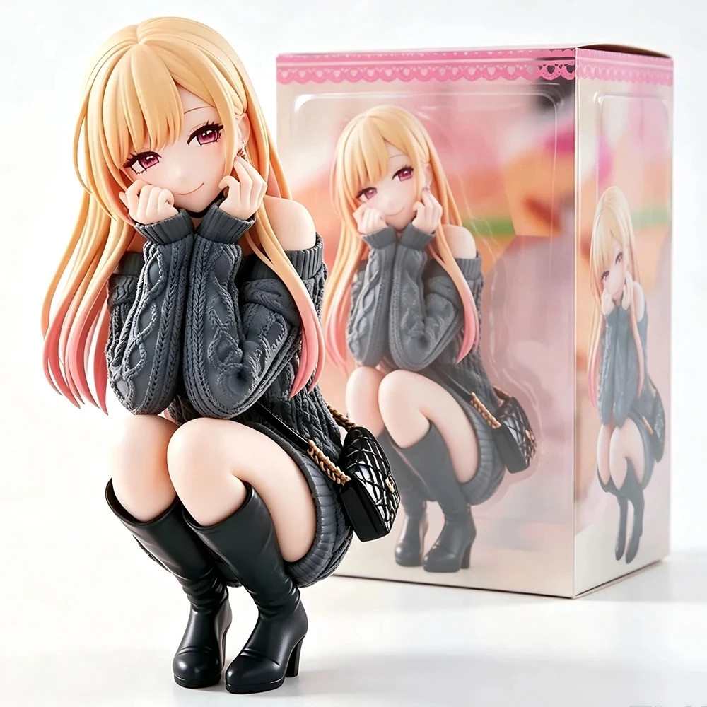 Anime Marin Kitagawa Squatting Pose 10cm PVC Figure My Dress-Up Darling