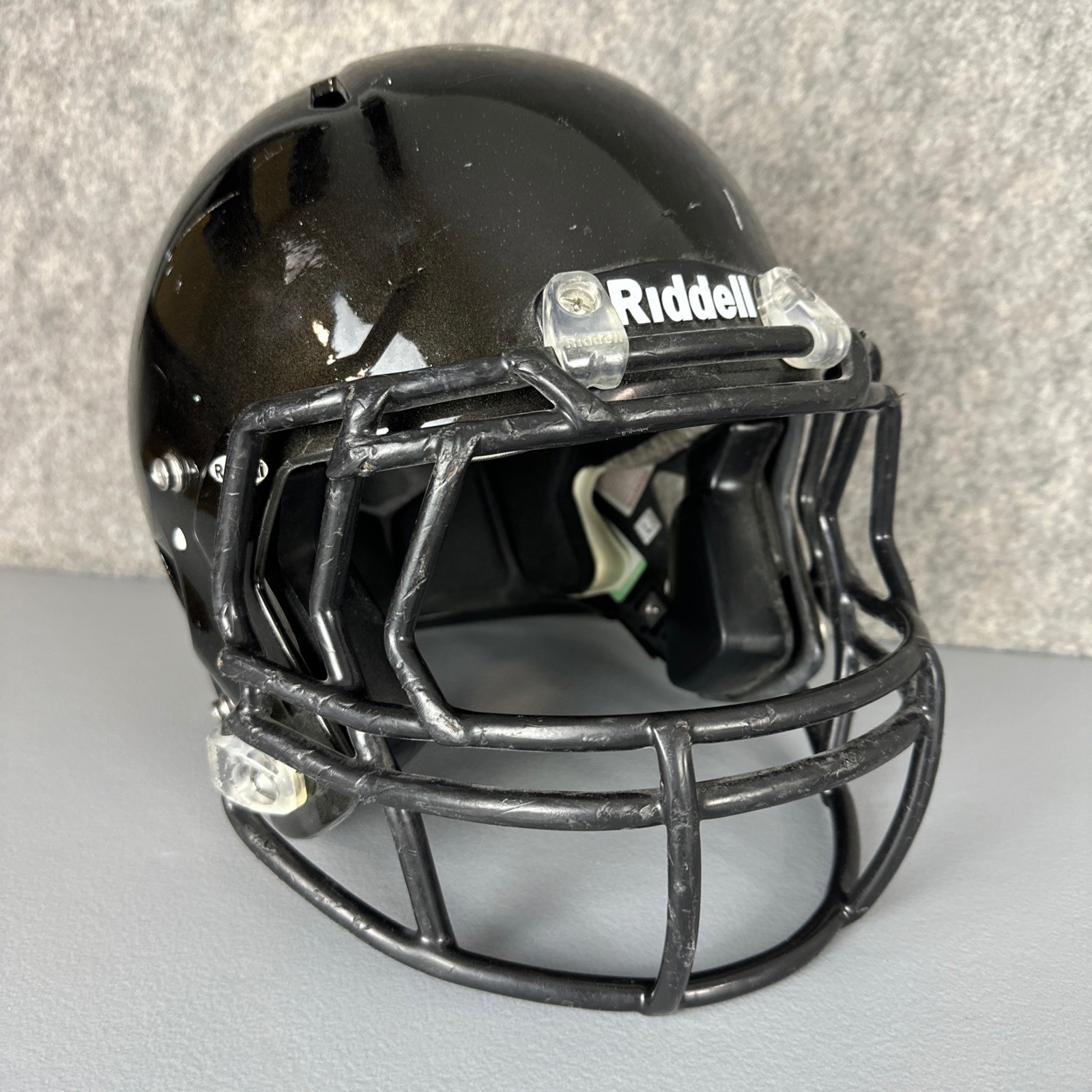 Riddell Football Helmet Mens Large Black Speed Full Facemask Chin Strap NOCSAE