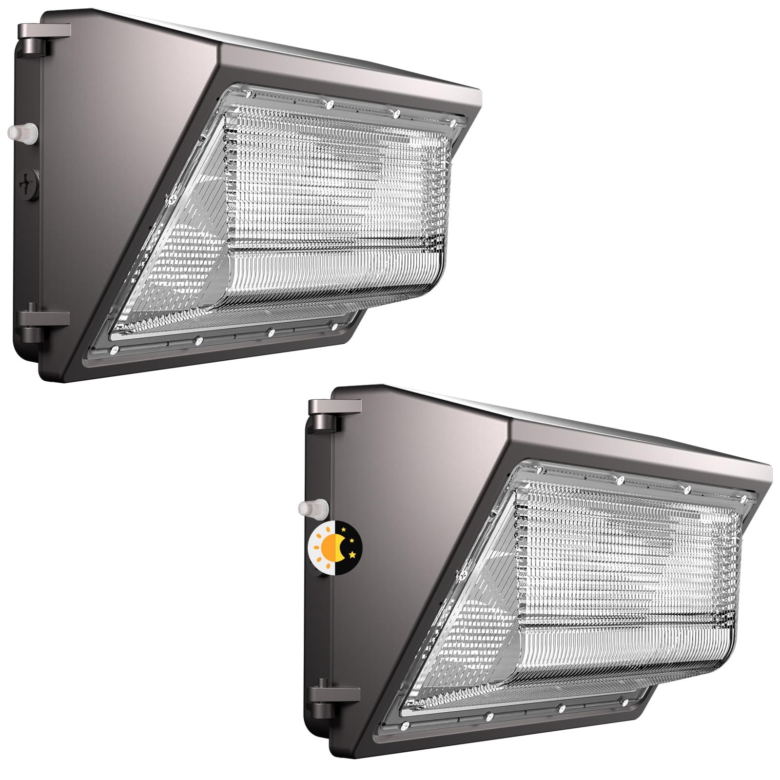 Lightdot 2 Pack 150W Wall Mount Wall Pack, 100-277V, 22500LM Dusk-to-Dawn, IP... Lightdot 2 Pack 150W Wall Mount Wall Pack, 100-277V, 22500LM Dusk-to-Dawn, IP...