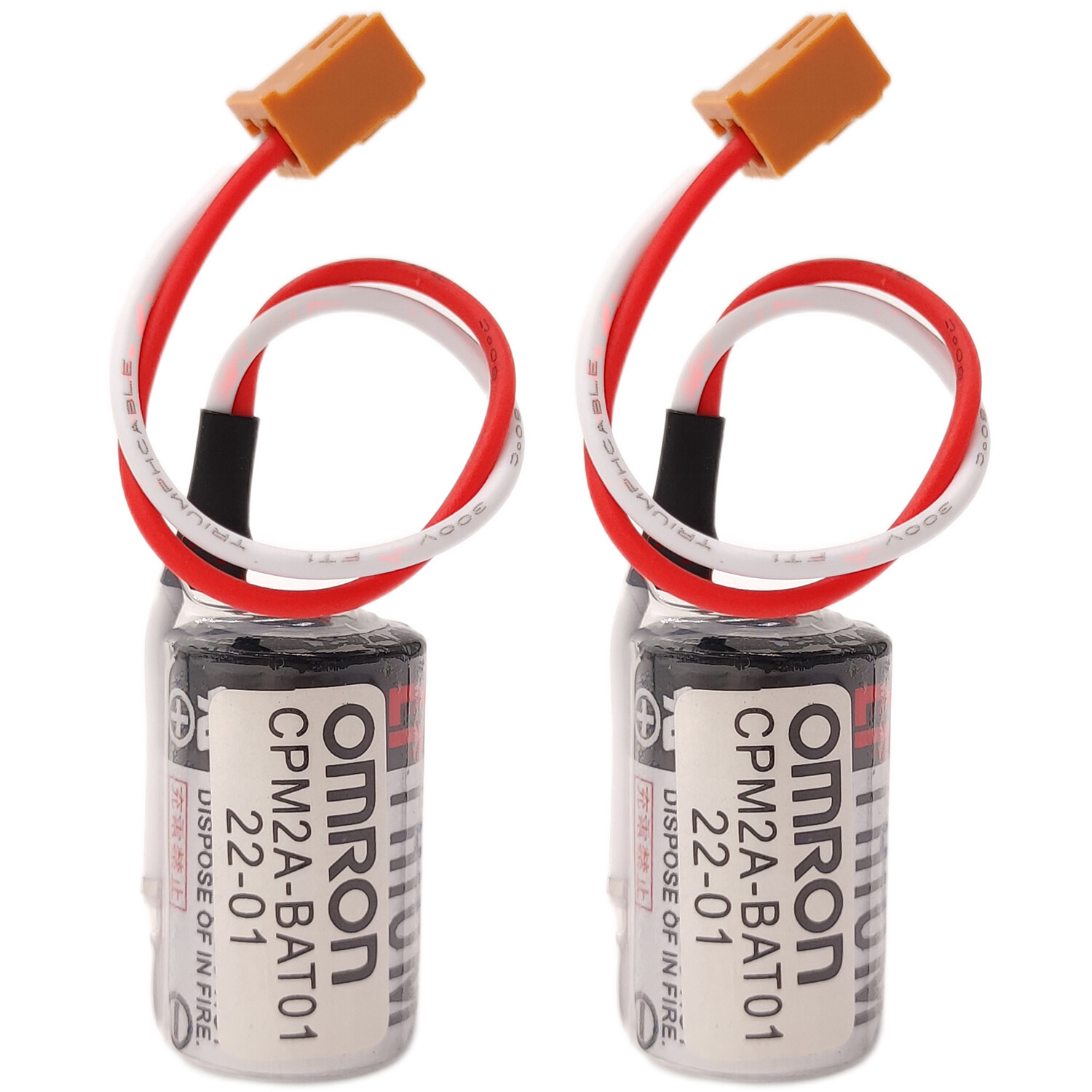 2Pcs OMRON CPM2A-BAT01 CPM2A CQM1H ER3V 3.6V 1000mAh PLC battery