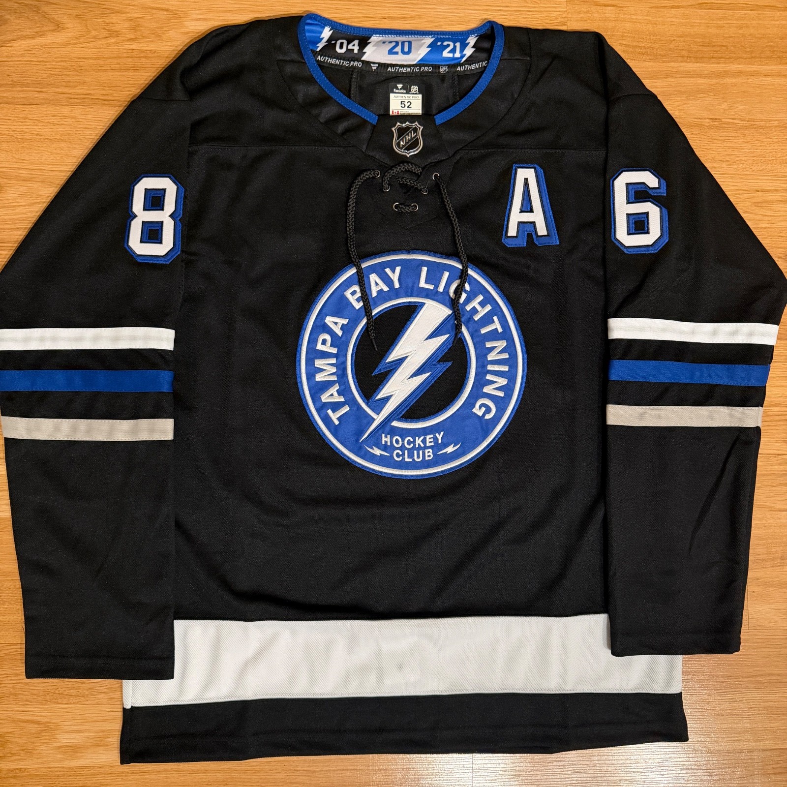 Tampa Bay Lightning Black Alternate Jersey Kucherov Stitched Mens Sizes