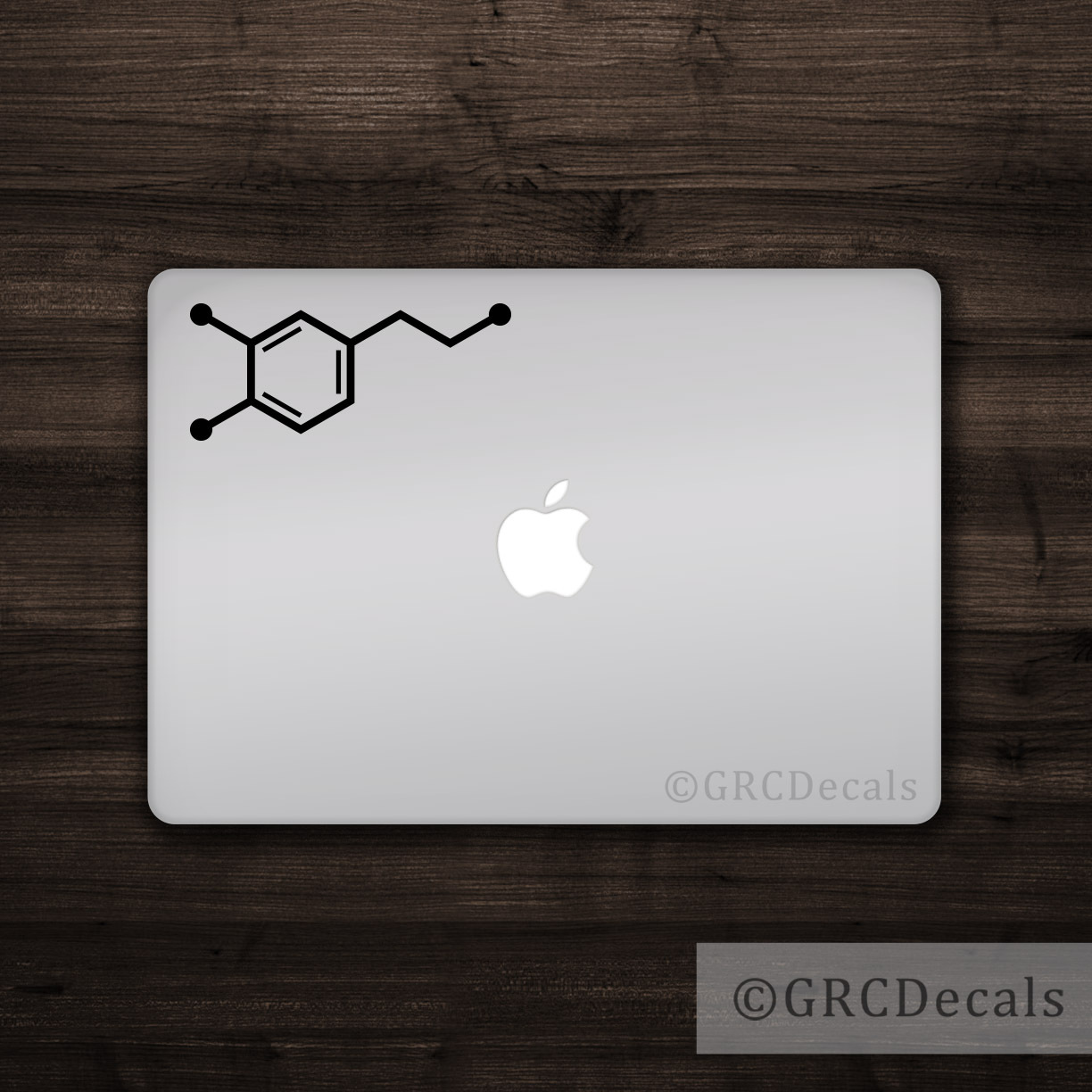 Dopamine Molecule - Window Bumper Sticker Laptop Vinyl Decal Sticker  Decal Atom