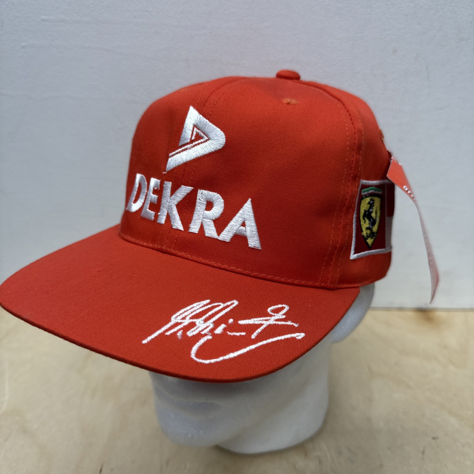 Vintage Michael Schumacher Ferrari Dekra Cap F1 Racing Red Hat