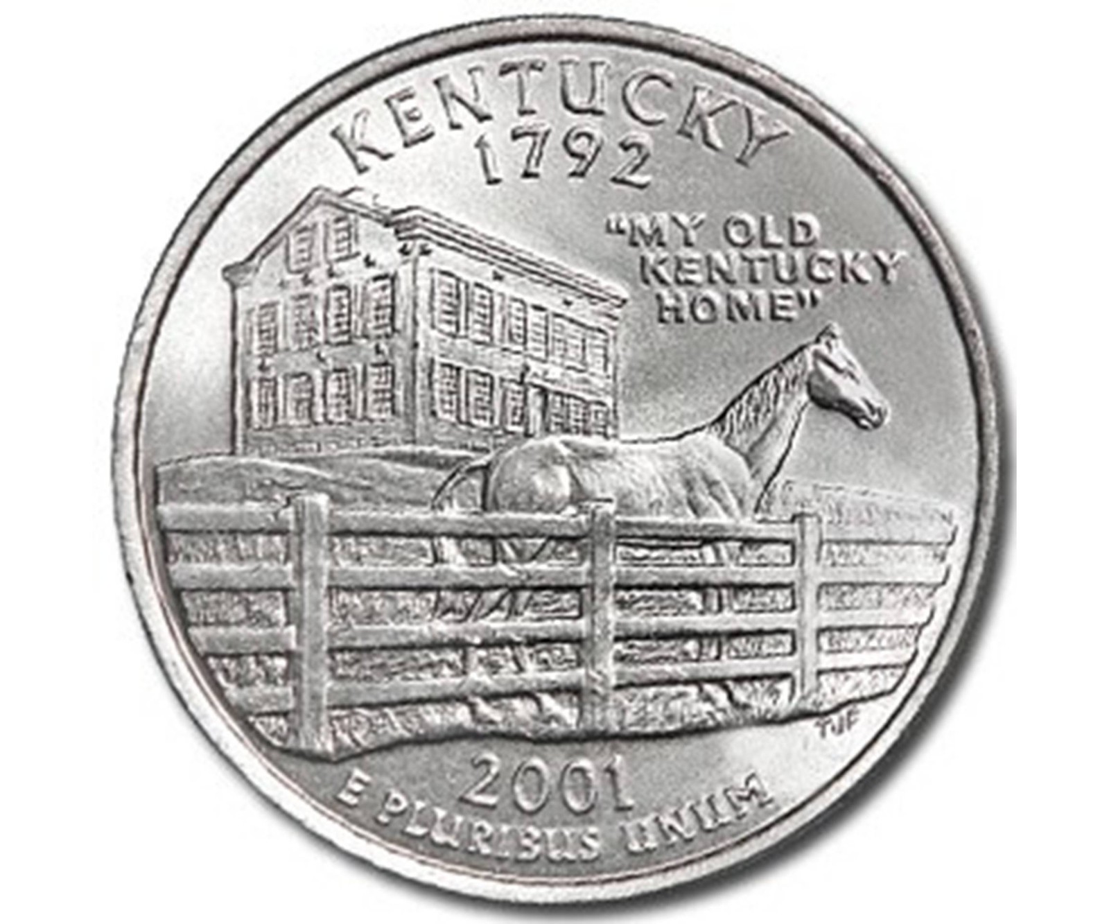Brilliant Uncirculated 2001-P Kentucky Statehood Quarter - Includes Coin Flip Brilliant Uncirculated 2001-P Kentucky Statehood Quarter - Includes Coin Flip