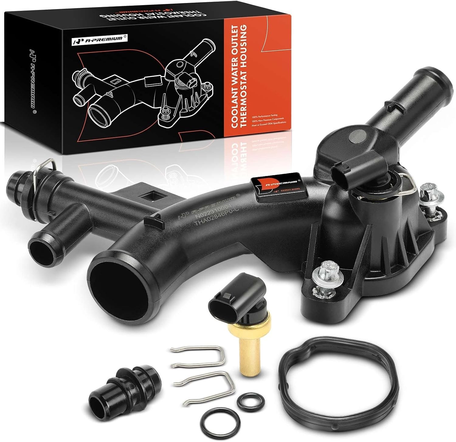 Engine Coolant Thermostat Housing Buick Chevy 1.4L Cruze Sonic Trax Encore 11-20