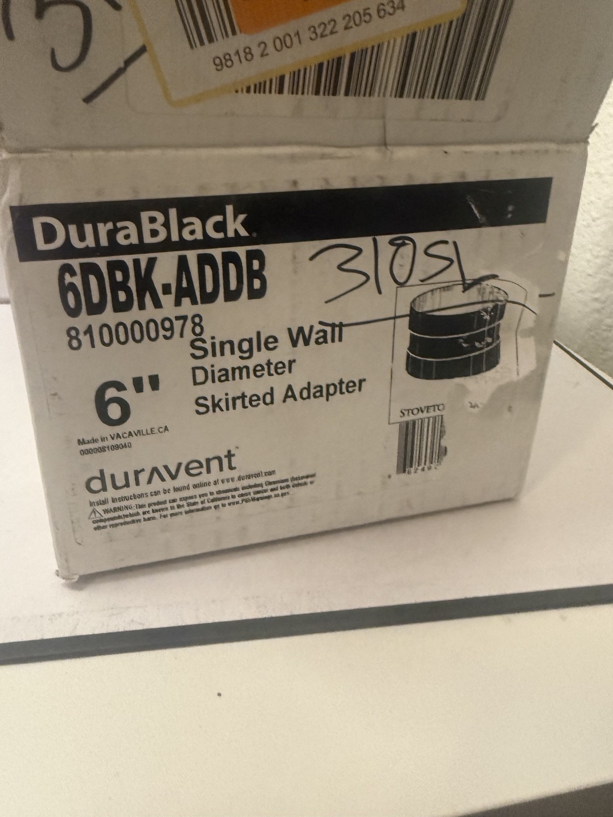 Duravent 6DBK-ADDB 6\ Duravent 6DBK-ADDB 6\