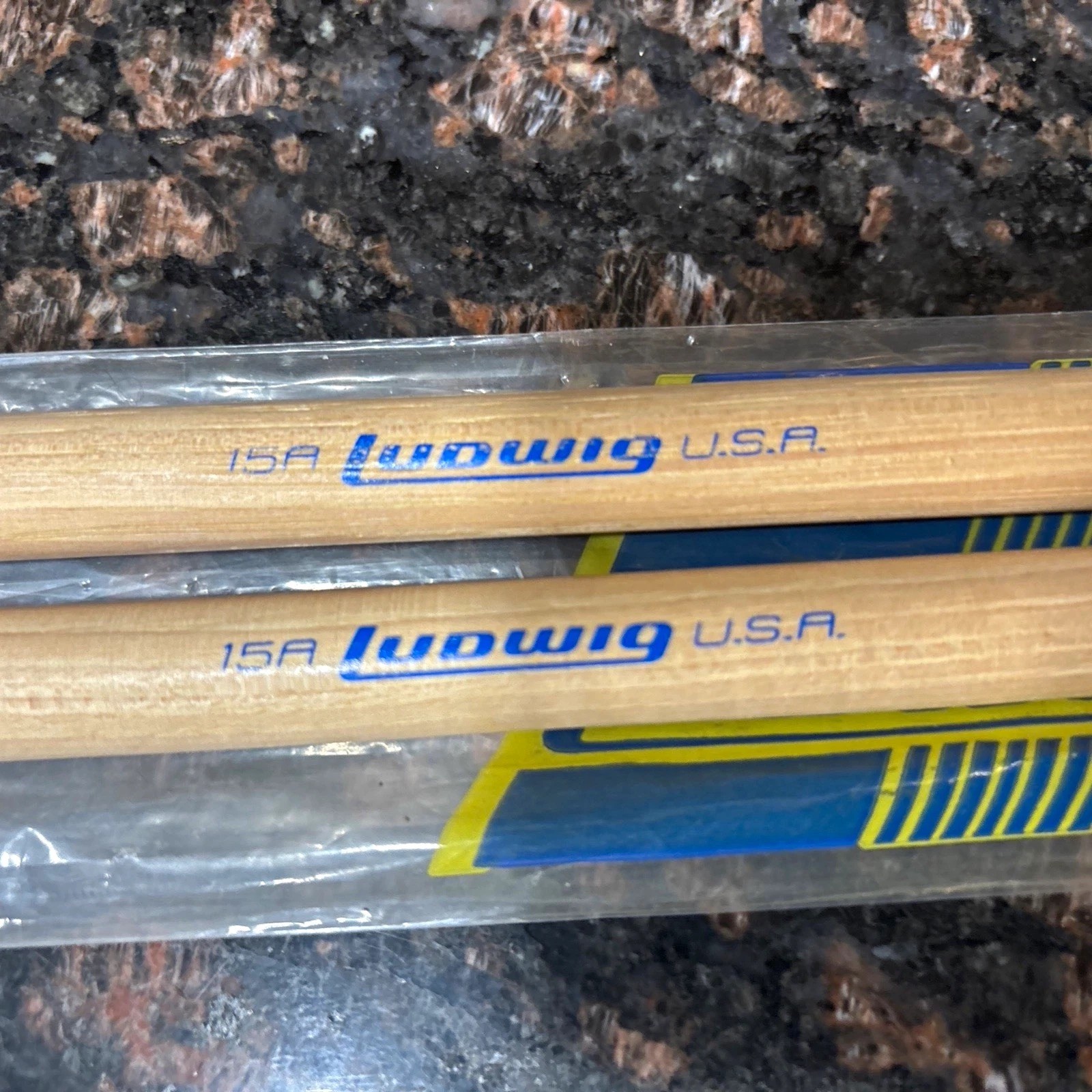 Buddy Rich Model Vintage Ludwig 15A USA Wooden Drum Sticks Pair  Rare
