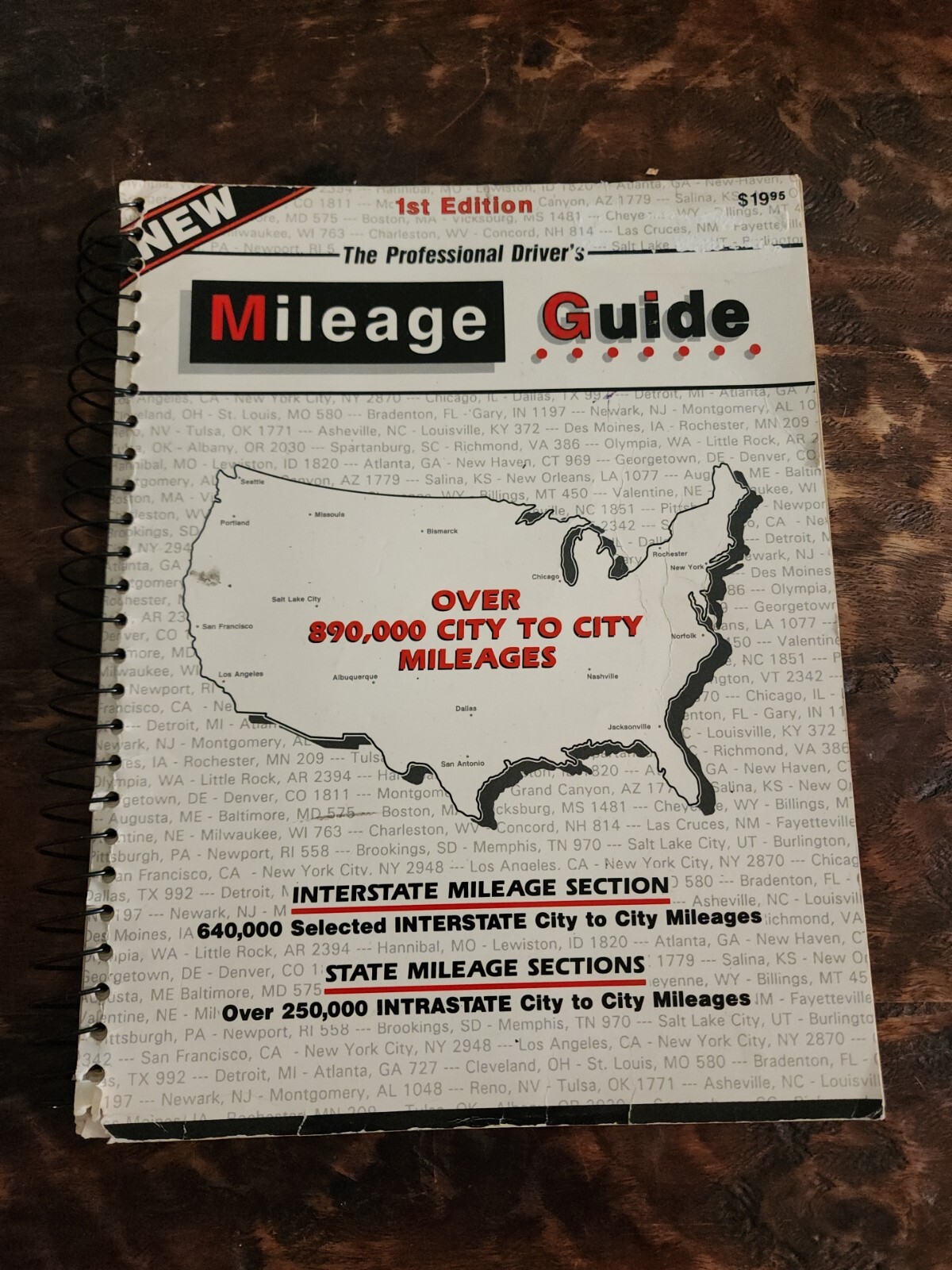 The Professional Driver\'s Mileage Guide By Kenneth McIntosh First Edition The Professional Driver\'s Mileage Guide By Kenneth McIntosh First Edition