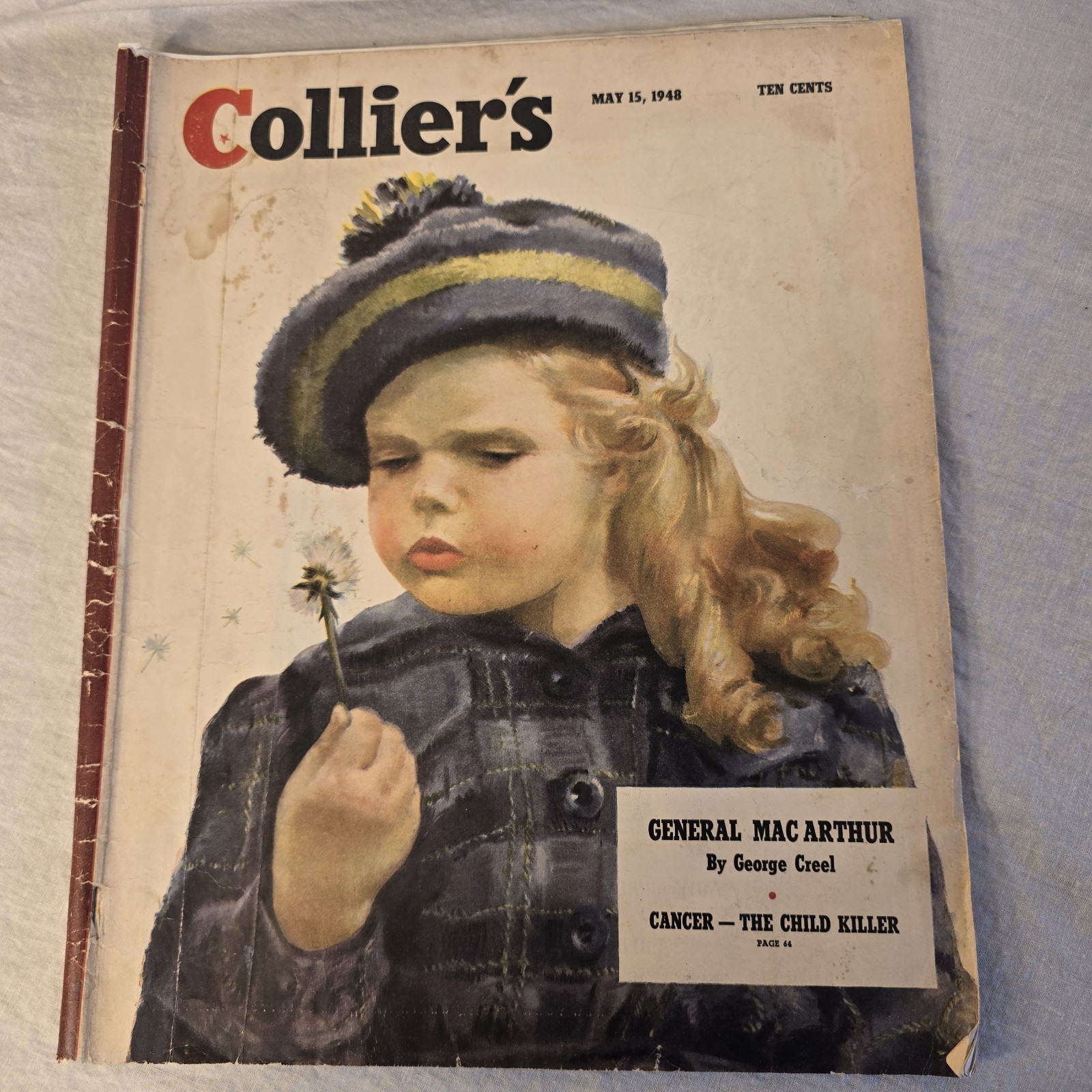 1948 Collier's Magazine May 15 General MacArthur George Creel Vintage Ads