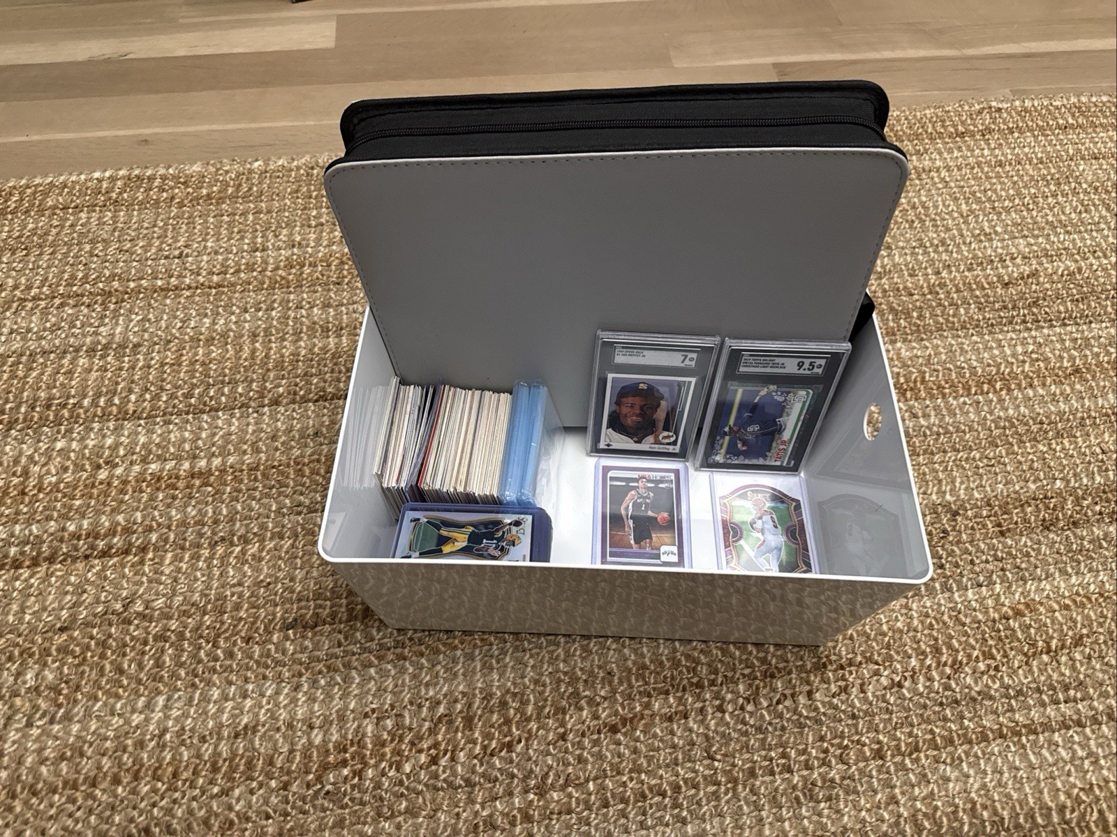 Massive Haul, 650+ Cards Includes Top Loaders And Binder Many Great Rookie Cards