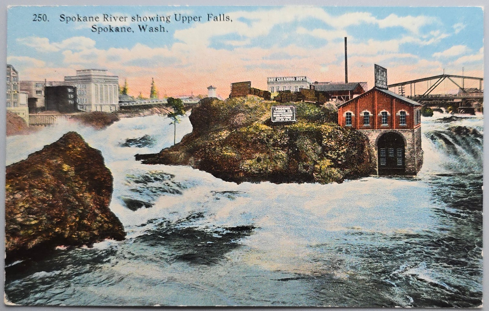 Spokane WA Upper Falls Spokane River Power Plant Boughton Robbins