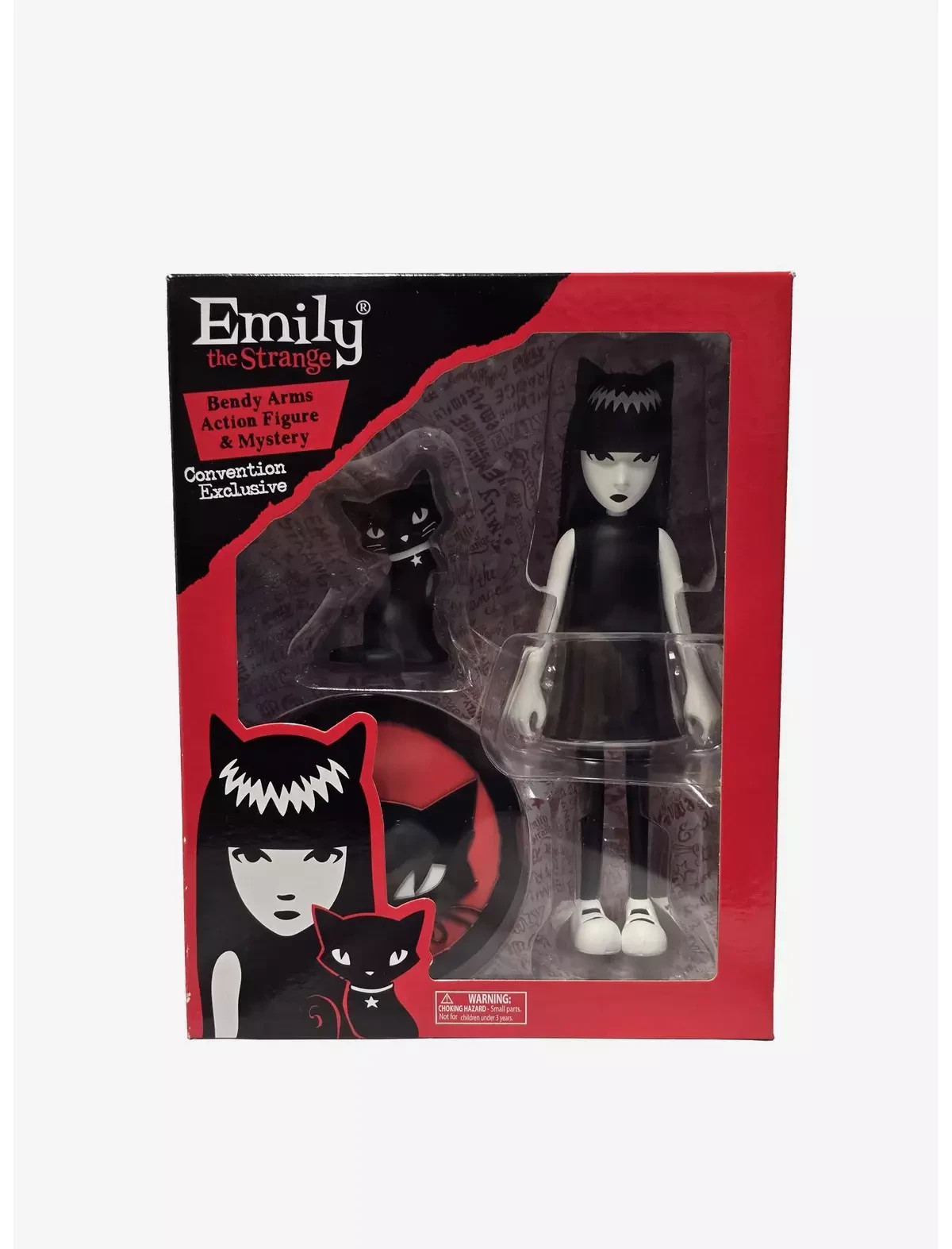 Toynami Emily The Strange Bendy Action Figure Mystery Cat SDCC 2023 Exclusive