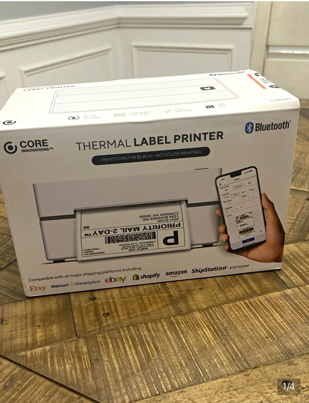 Core Innovations CTP800BD Thermal Label Printer with Bluetooth Core Innovations CTP800BD Thermal Label Printer with Bluetooth