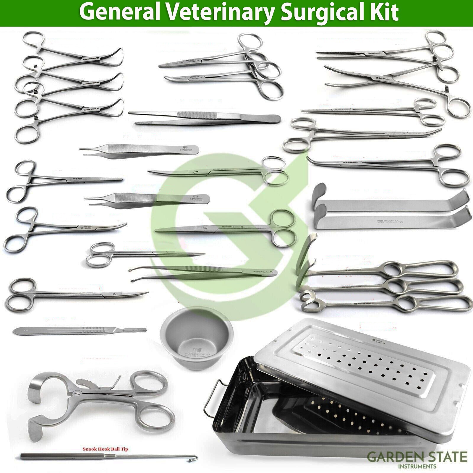 General Veterinary Surgical Kit Small Animal Soft Tissue, Oral Surgery, Spaying
