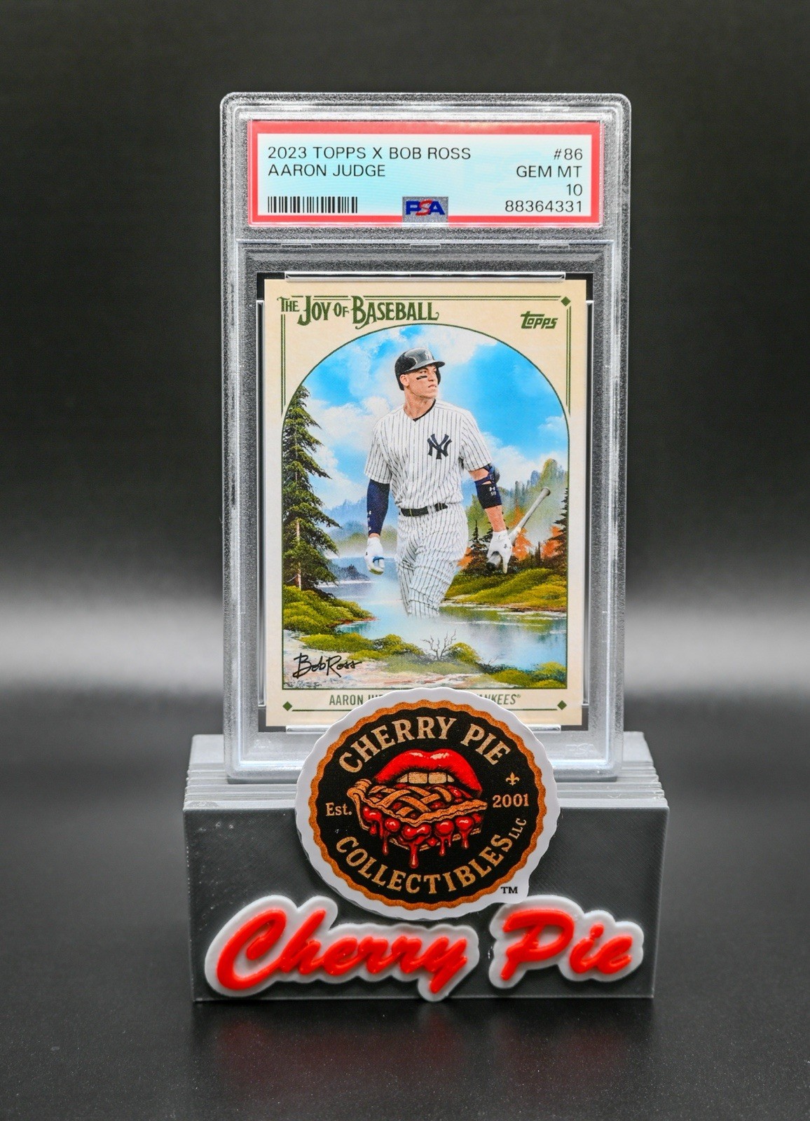 2023 Topps X Bob Ross The Joy Of Baseball Aaron Judge #86 PSA 10 GEM MINT