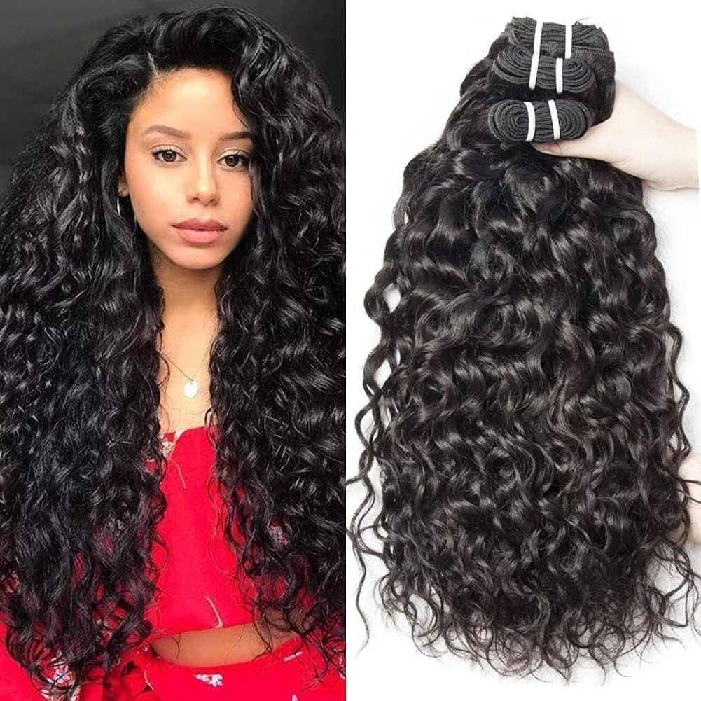 Brazilian Natural Wave Human Hair Extension 3 Bundles Virgin Hair Weaves 300g us