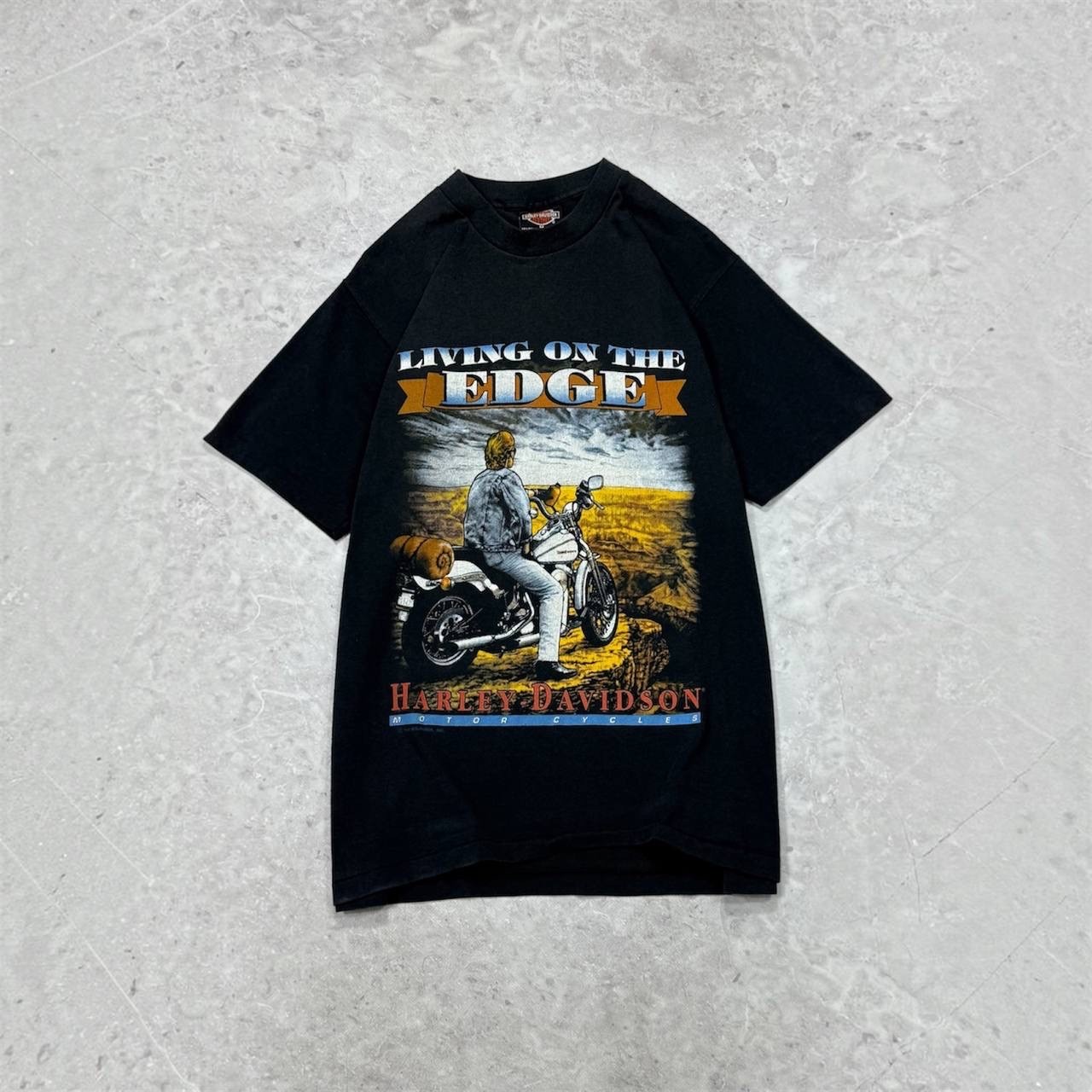 Vintage 1991 Harley Davidson Living On The Edge Holoubek T-Shirt M