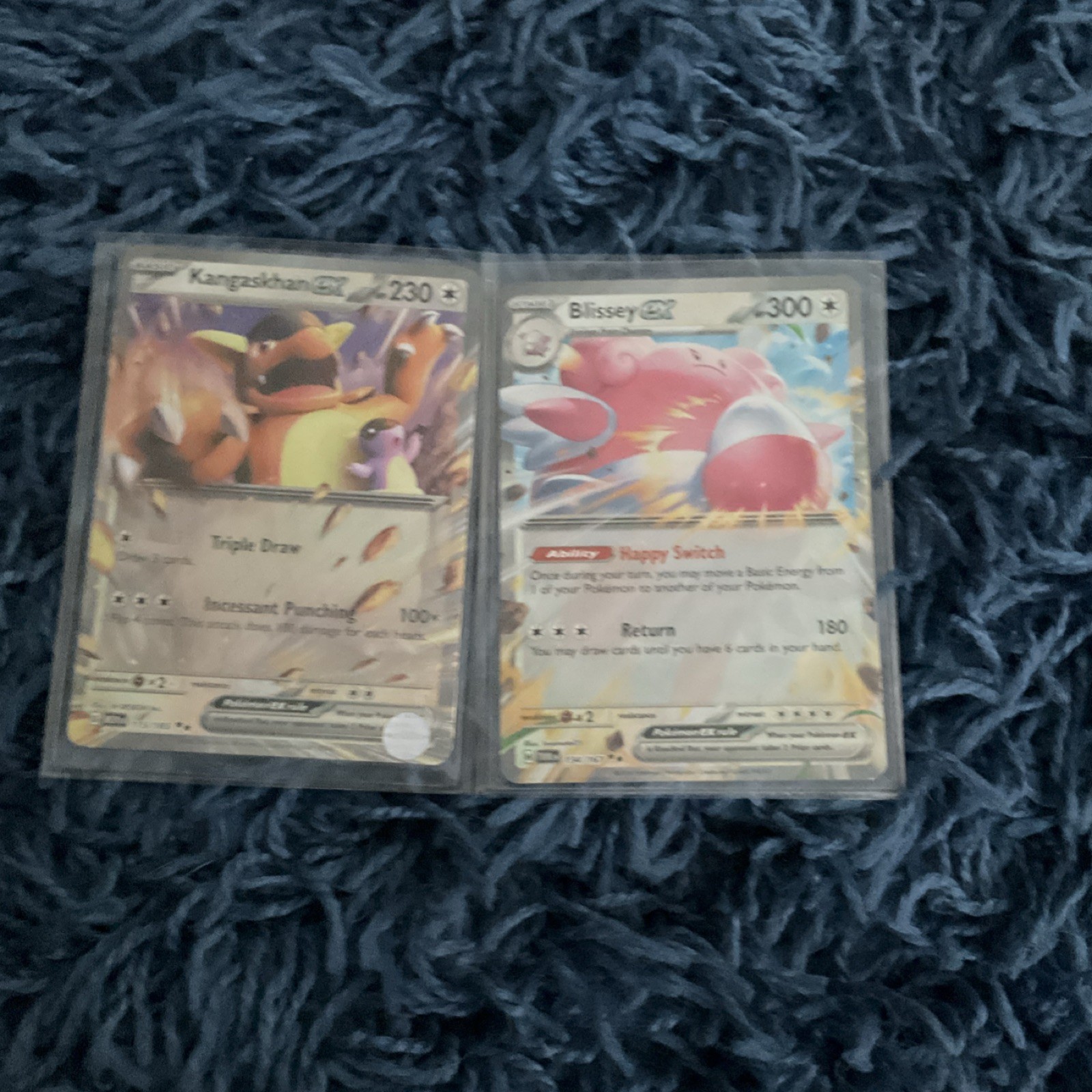 Pokémon TCG Kangaskhan GX & Blissey GX Regular Finish English Card Lot - 2 Cards