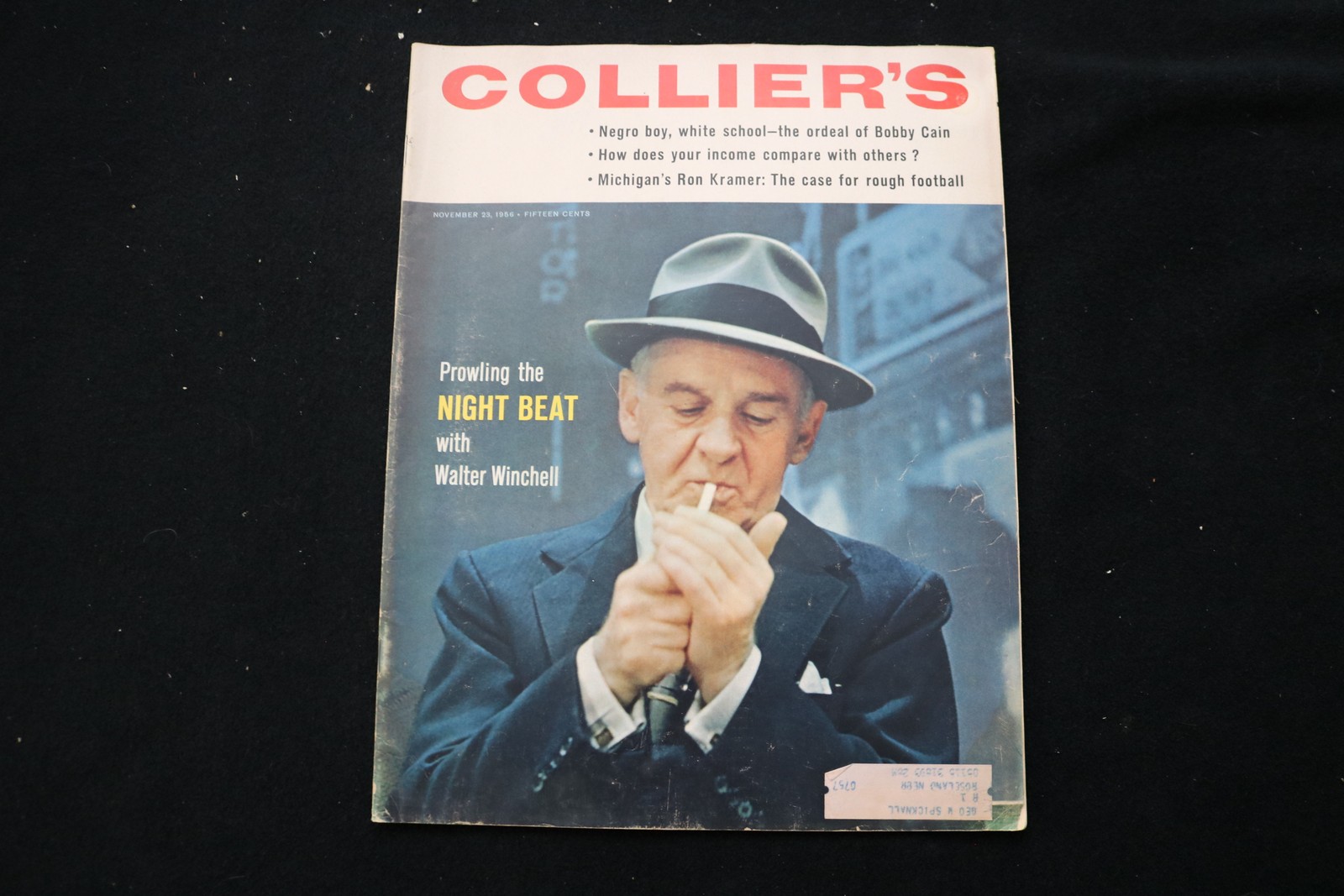 1956 NOVEMBER 23 COLLIER\'S MAGAZINE - WALTER WINCHELL COVER - E 30468