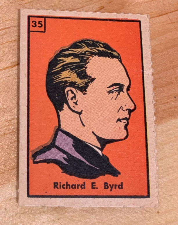 Very Rare 1949-50 R830-1 Airplane Series #35 Richard Byrd Very Good Creased