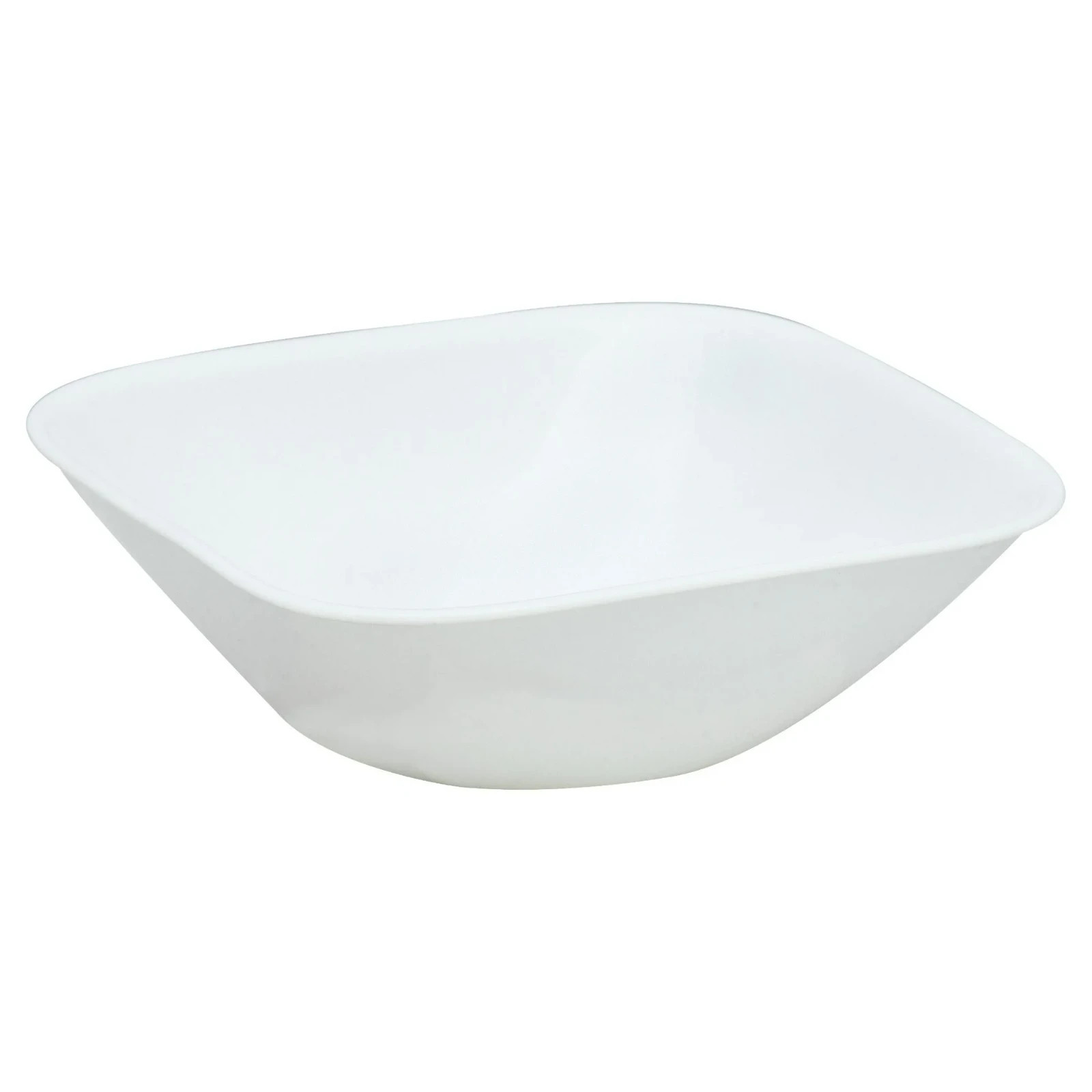 Corelle Square Pure White 22 oz Cereal Bowls – Set of 6, Chip‑Resistant Glass